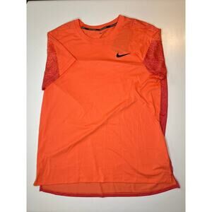 Nike Court Slam Dri-Fit Tennis Shirt Mango Size Large Men's